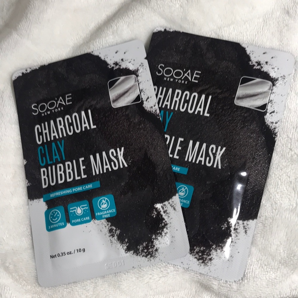 💋 2 SOO'AE Charcoal Clay Bubble Mask Refreshing